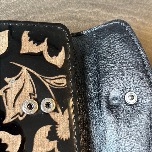 Patricia Nash Black and Gold Floral Wallet - Picture 8 of 8